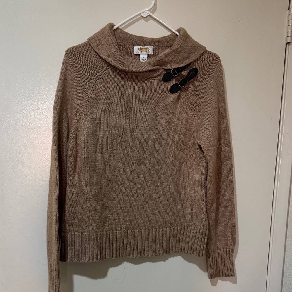 Talbots Pull Over Collared Sweater Large - image 1
